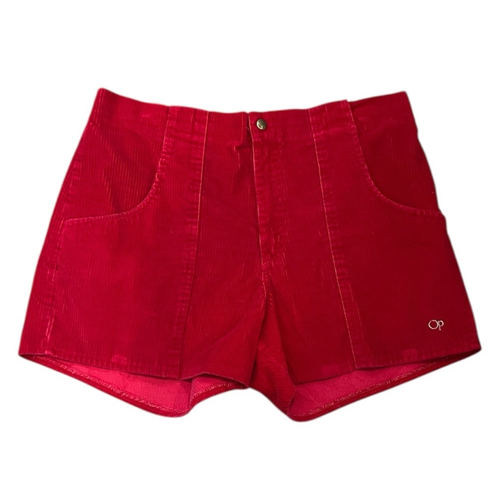 Op vintage 80s men’s red corduroy 4” shorts size 40